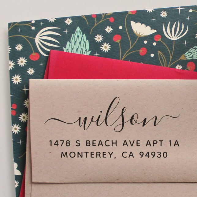 Carimbo de Endereço Personalizado de Cuta com Tipo (Criador carregado)