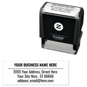 Carimbo de Endereço Profissional Nome Informações