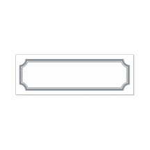 Carimbo de Etiqueta de Vazio de Borda Entalhada Cl