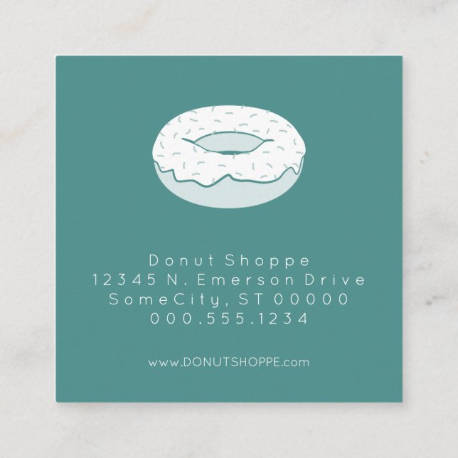 carimbo de fidelidade de rosquinha (Verso)