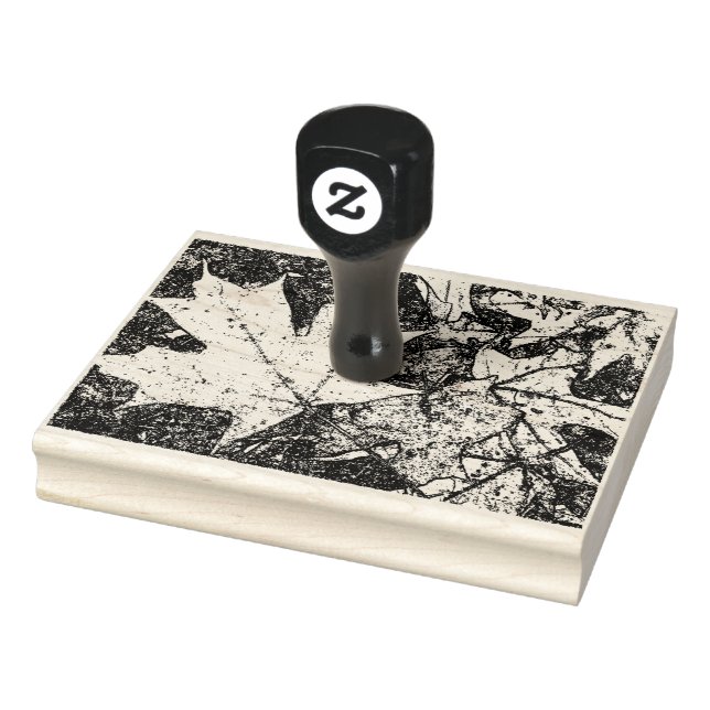 Carimbo de Folha de outono 4x6 (Carimbo)