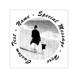 Carimbo de Fotografia Personalizado com Texto Pers