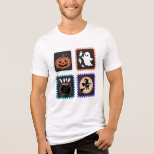 Carimbo de Halloween Design - Abóbora, Fantasma