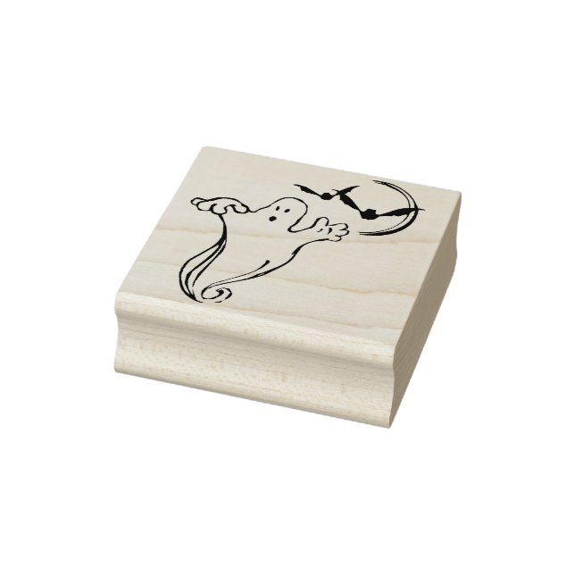 Carimbo de ilustração de fantasmas e morcegos (Carimbo)