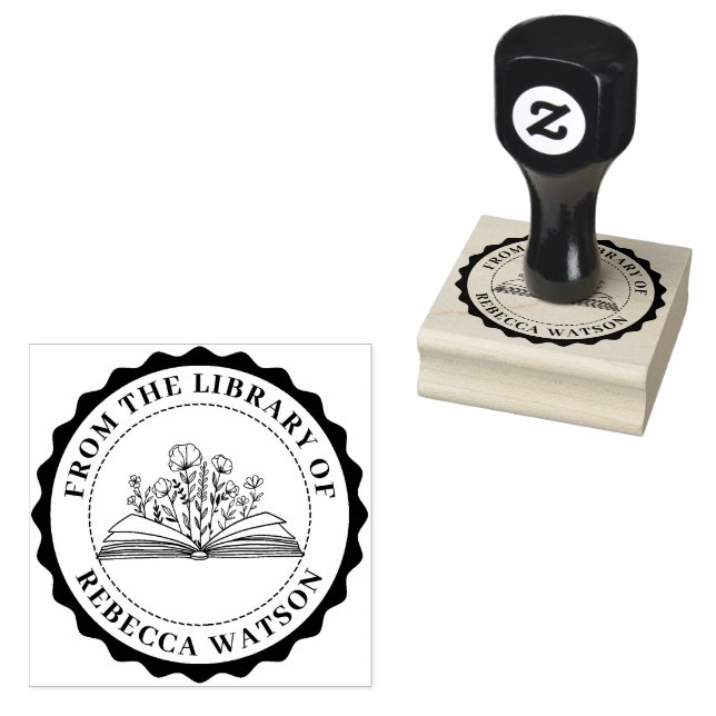 CARIMBO DE LIVRO PERSONALIZADO (Carimbado)