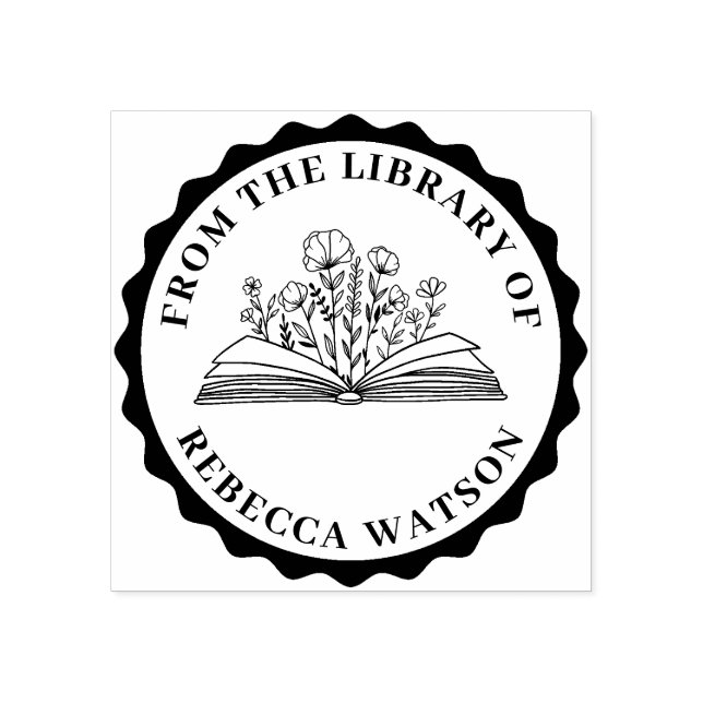 CARIMBO DE LIVRO PERSONALIZADO (Impressão)