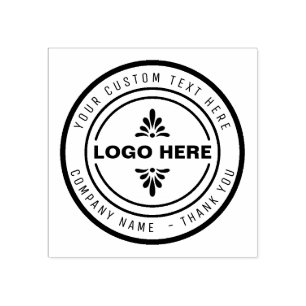 CARIMBO DE LOGOTIPO DE NEGÓCIOS Personalizado
