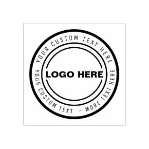 CARIMBO DE LOGOTIPO DE NEGÓCIOS Personalizado