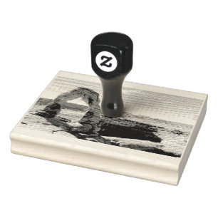 Carimbo De Madeira De Arch Delicado