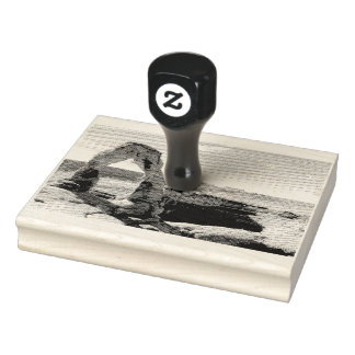 Carimbo De Madeira De Arch Delicado