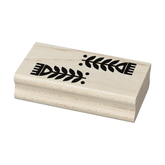 Carimbo de Madeira - Flores de Arte Folclórica Esc (Carimbo)