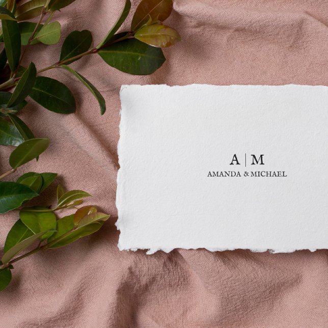 Carimbo de Monograma de Casamento Personalizado (Criador carregado)