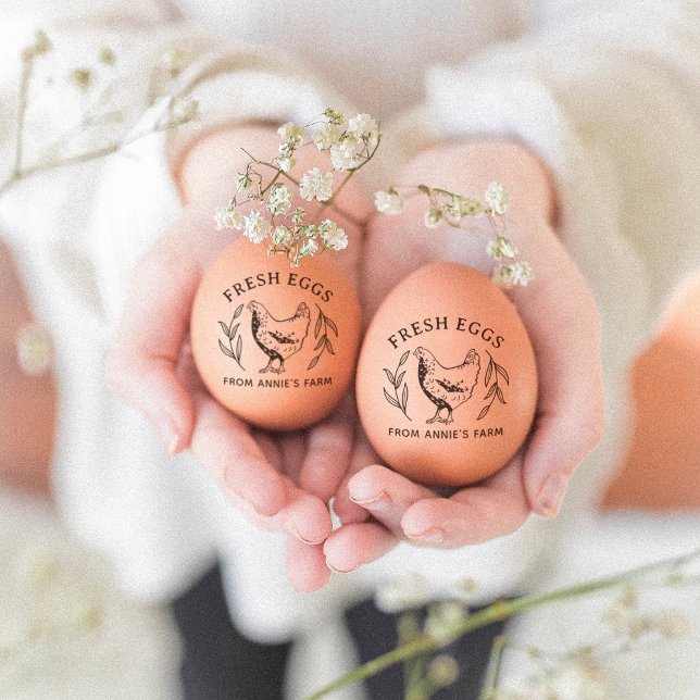 Carimbo De Ovo Fresco De fazenda Para Os Agriculto (Criador carregado)
