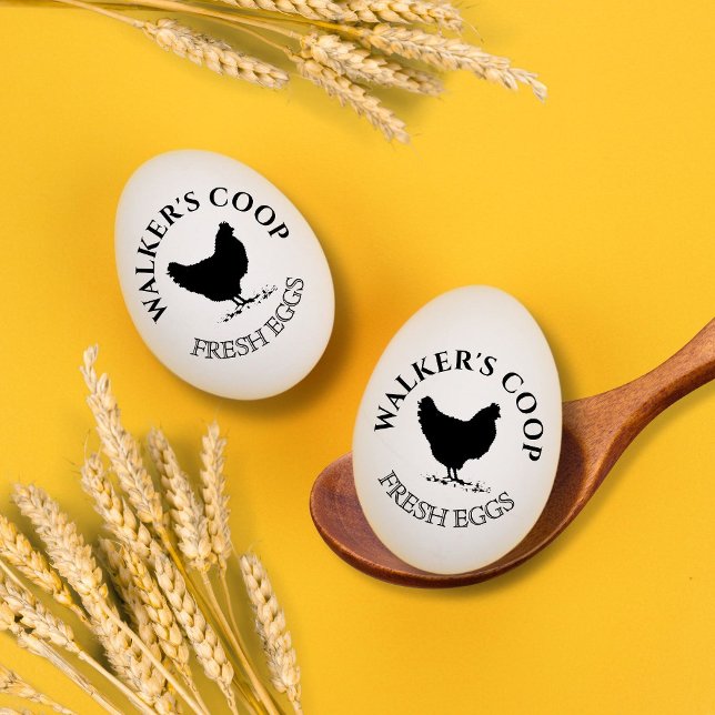 Carimbo de Ovo Personalizado Clássico da Vintage (Criador carregado)