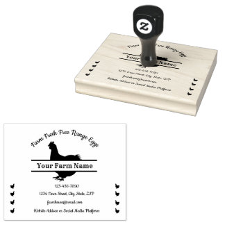 Carimbo De Ovos Carimbo Galinha Dividida Monograma