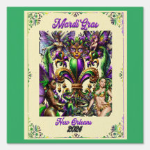 Carimbo de Poster Mardi Gras 2024