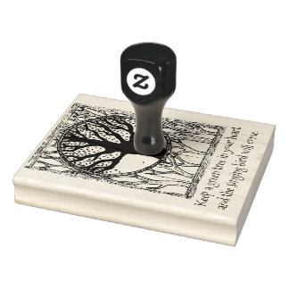 Carimbo de Proverbo de Árvore Verde