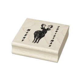 Carimbo de Reindeer Feliz de Natal