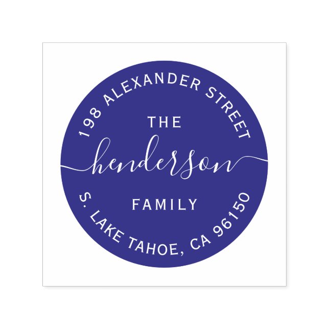 Carimbo de retorno de endereço da família de logot (Design)