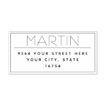 Carimbo de Tinta Automática de Endereço de Retorno