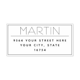 Carimbo de Tinta Automática de Endereço de Retorno