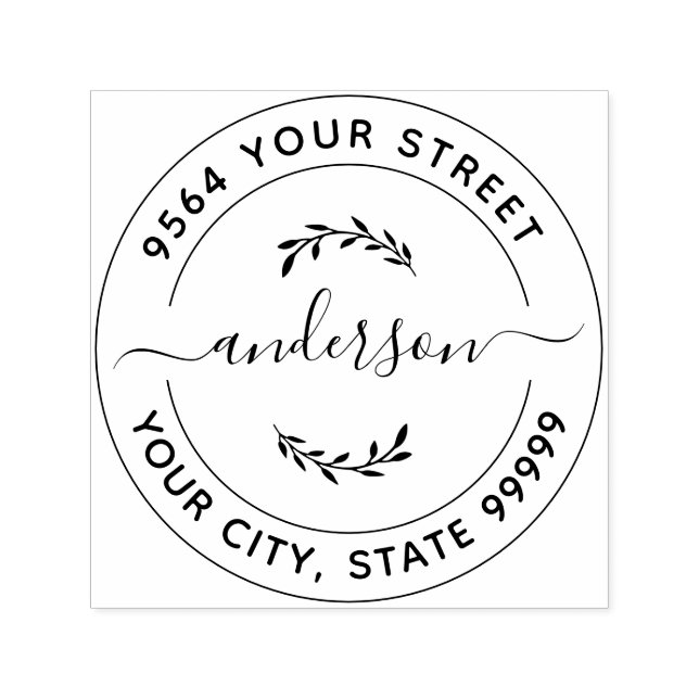 Carimbo de Tinta Automática de Endereço de Retorno (Design)