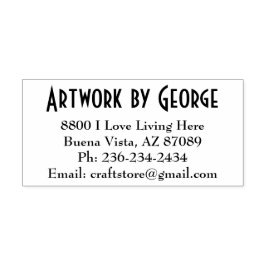 Carimbo de Tinta Automática de Endereço Personaliz