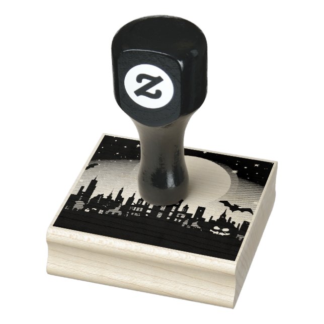 Carimbo de Tinta de Paisagem de Halloween Spooky (Carimbo)