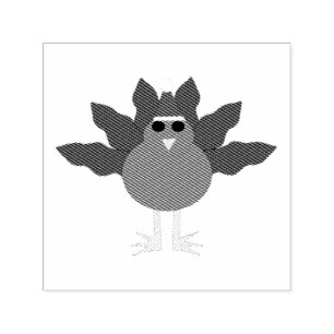 Carimbo de Tinta Própria da Turquia no Natal