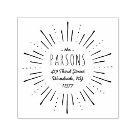 Carimbo do endereço do Starburst Monographic