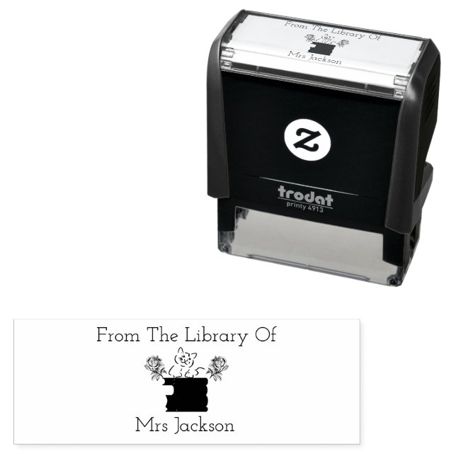 Carimbo do Livro CAT Personalizado Carimbo do Mono (In Situ)