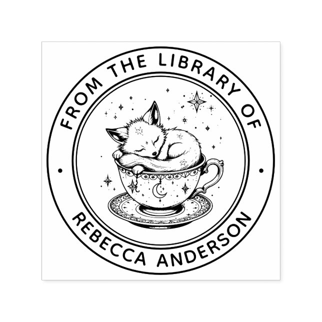 Carimbo Do Livro Da Raposa Do Whimsso (Design)