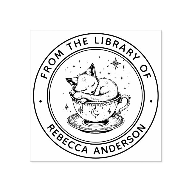 Carimbo Do Livro Da Raposa Do Whimsso (Impressão)