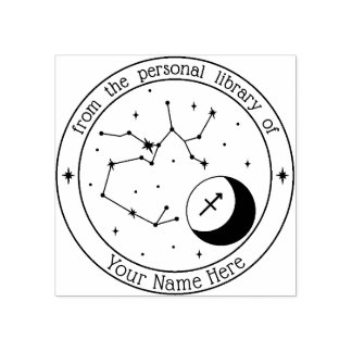 Carimbo do Livro Zodiac Personalizado Sagitário