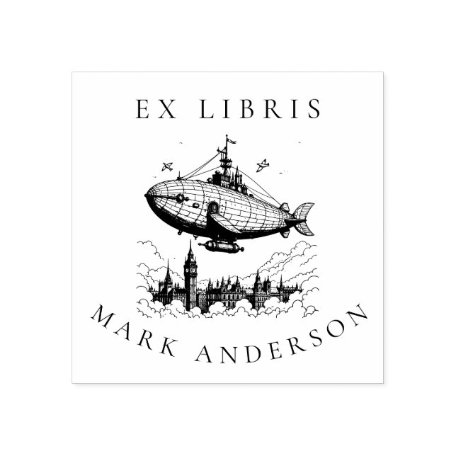 Carimbo do navio Steampunk London (Impressão)