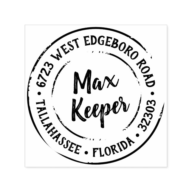 Carimbo do Rótulo do Endereço de Retorno Whimsic (Design)