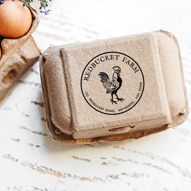 Carimbo do Vintage Rooster (Criador carregado)