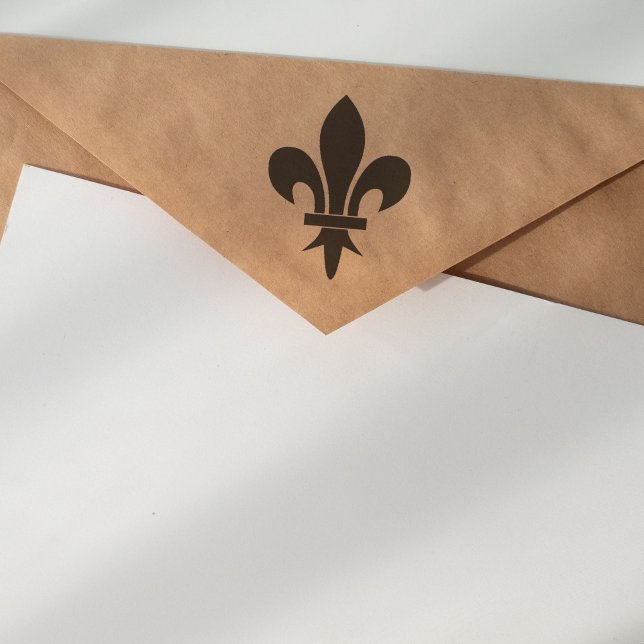 Carimbo Fleur de Lis (Fleur de Lis Rubber Stamp)