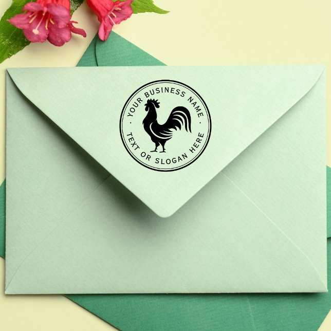 Carimbo grande de borracha personalizado de galinh (Criador carregado)