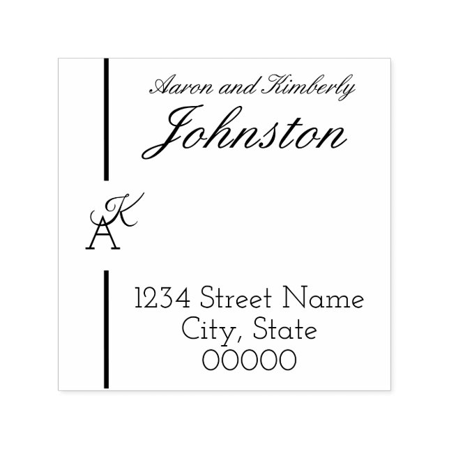 Carimbo inicial da linha minimalista (Design)