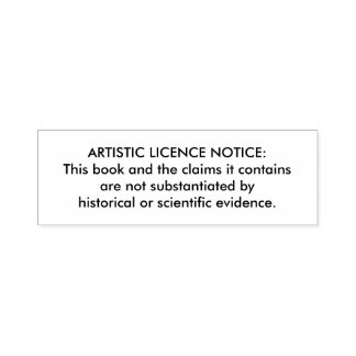 Carimbo "Licença Artística" para Bíblias