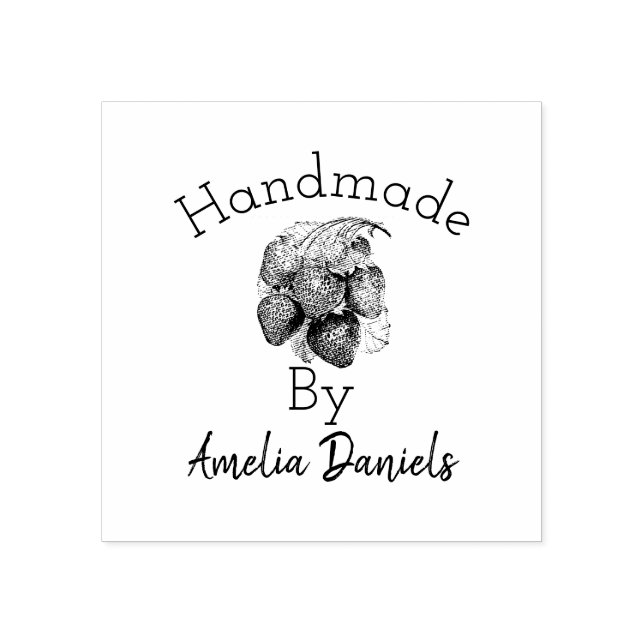 Carimbo Luscioso de Morango de Verão (Impressão)