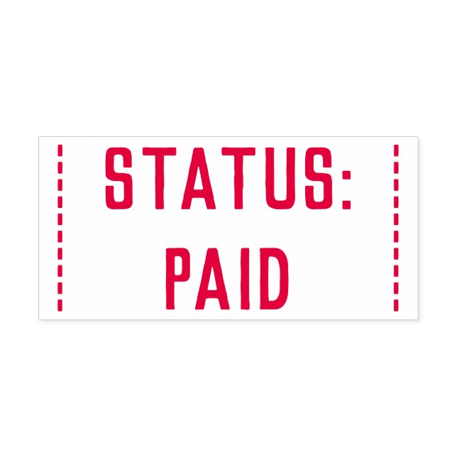 Carimbo mínimo de "STATUS: PAID" (Design)