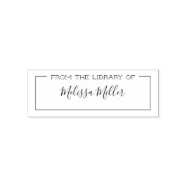 Carimbo personalizado da biblioteca de nomes