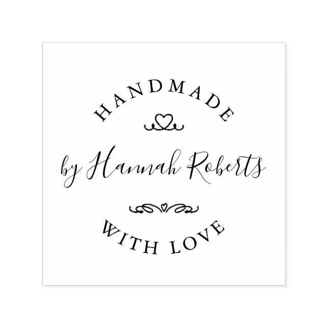 Carimbo Personalizado De Autocolagem Feita À Mão (Design)