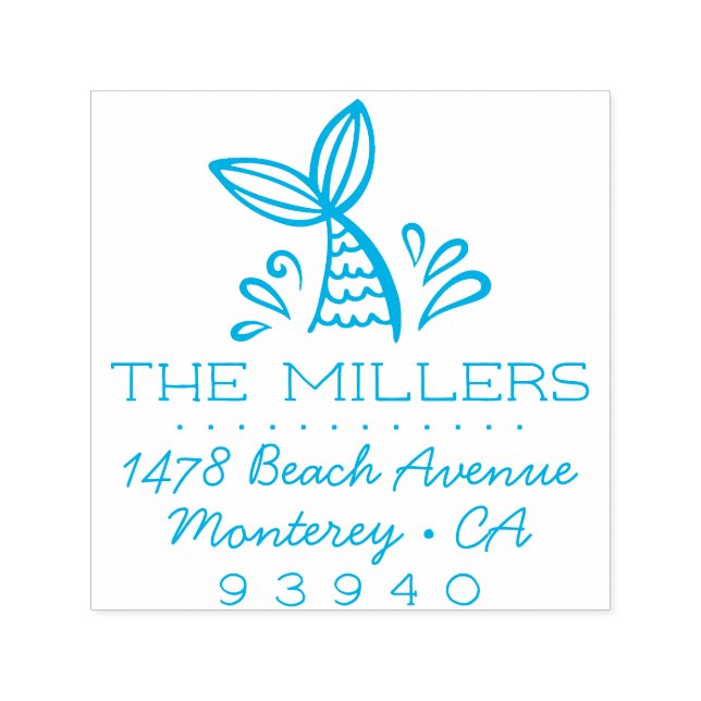 Carimbo Personalizado de Autoscolagem de Endereço  (Design)