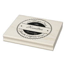 Carimbo Personalizado De Borracha De Madeira