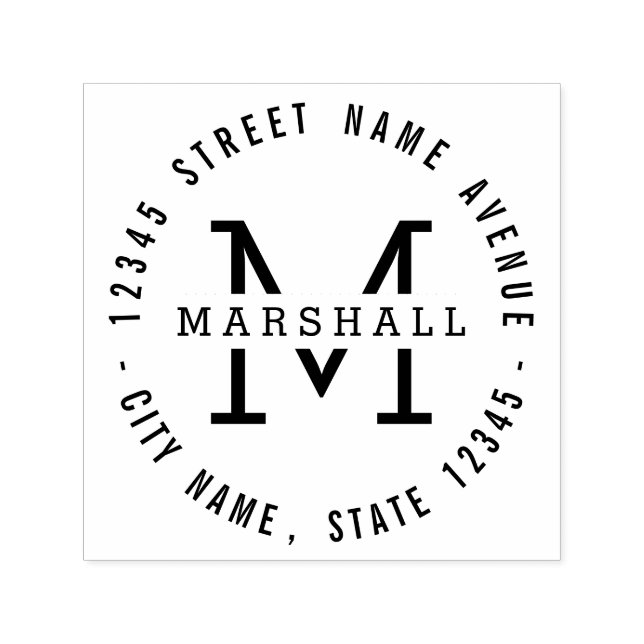 Carimbo Personalizado de Borracha do Círculo (Design)