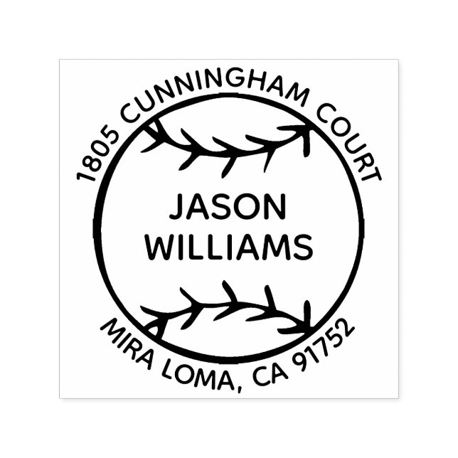 Carimbo Personalizado de Endereço de Retorno de Ba (Design)