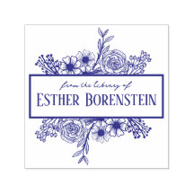 Carimbo Personalizado de Nome em Flores